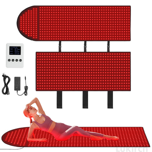 2024 Lukirch® Medical Grade Full Body Red Light Therapy Blanket with Romote, Red Light Therapy Pad at Home, Infrared Light Therapy