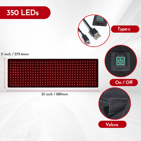 LED therapy blanket for horses