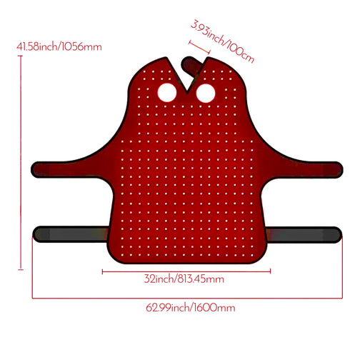 Equine light therapy wrap 296 LEDs for large size showing full coverage