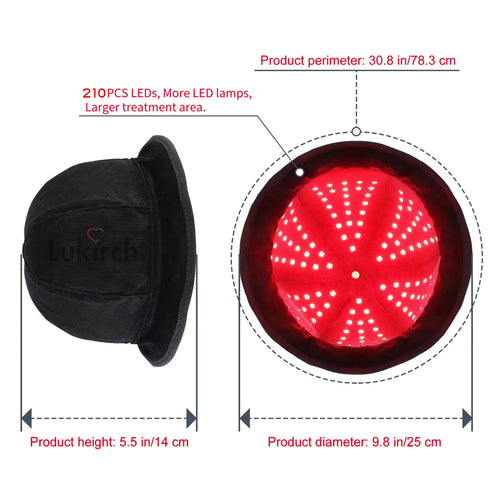 Lukirch red light therapy helmet 630nm 850nm 940nm