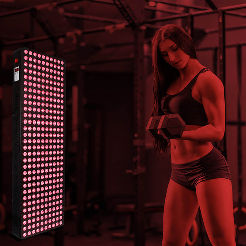 lukirch 1500 watt red infrared light therapy devices used for boxing, yoga or other sports enthusiasts
