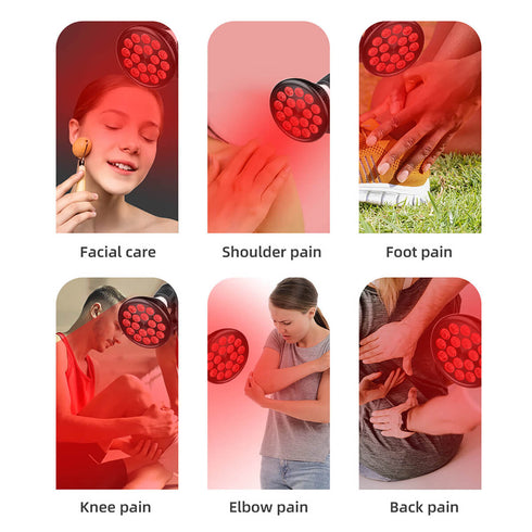 lukirch NEW red infrared led light therapy lamp 54w with 660nm & 850nm is for pain relief, skin care and health wellness