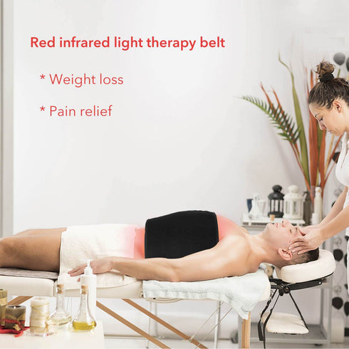 lukirch red infrared led light therapy belts 350 leds 660nm 850nm for pain relief, arthritis, skin wounds, scars of body