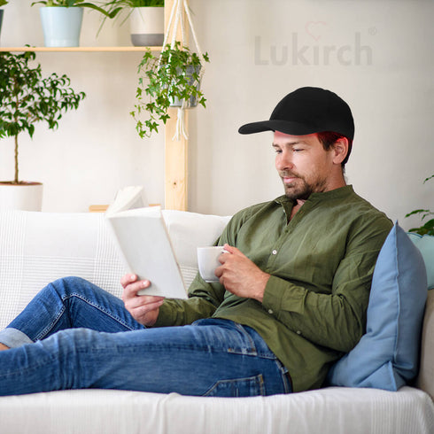 lukirch red infrared led light therapy hat with 660nm 850nm 940nm for men's hair loss and growth